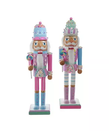 Kurt Adler Pastel Candy Decorated 15" Nutcracker