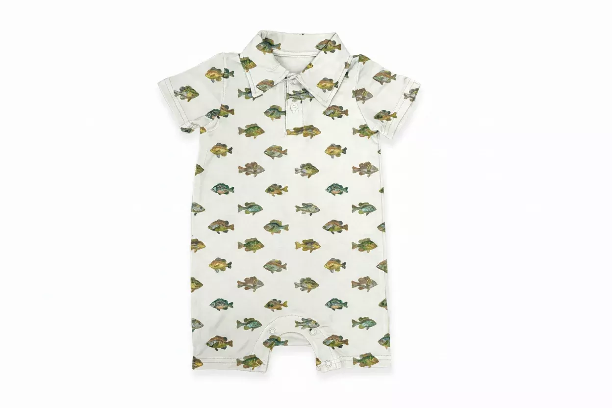LAKE FISH POLO ROMPER