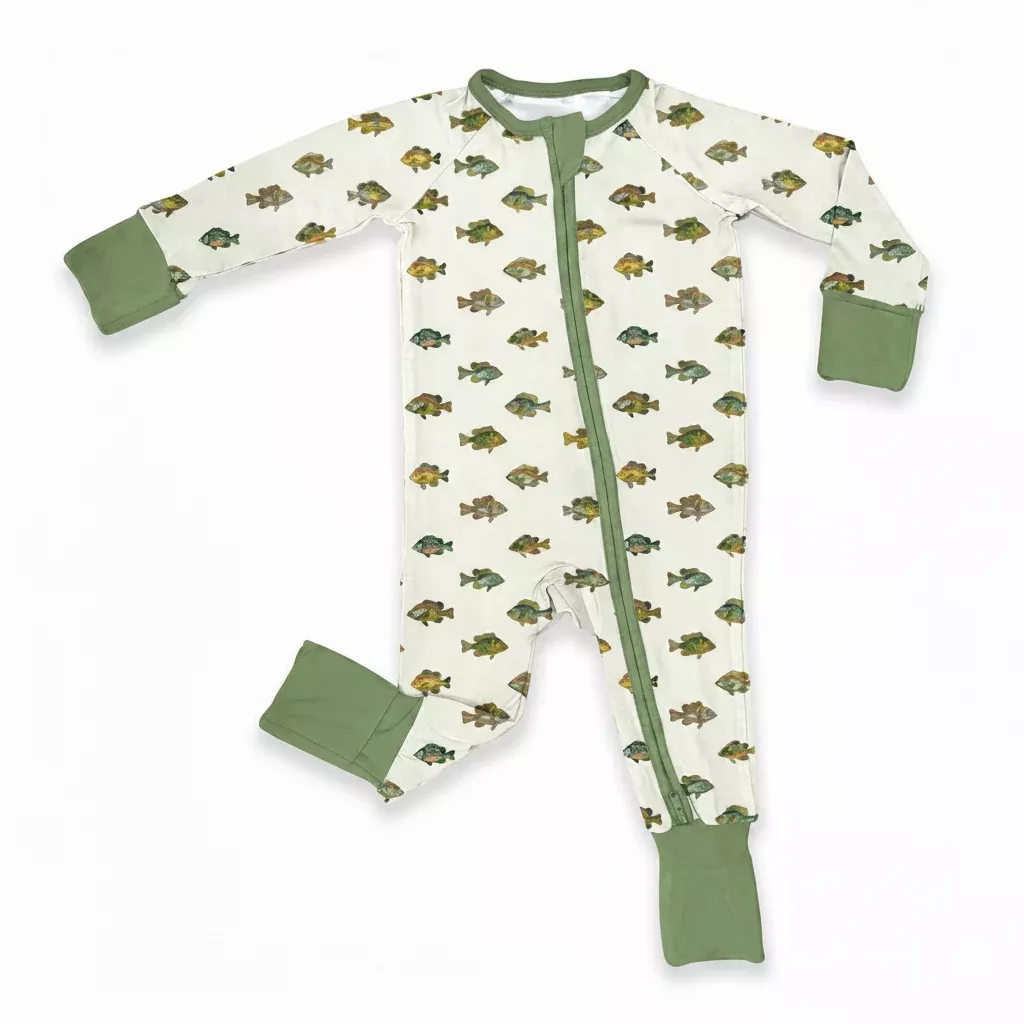 LAKE FISH ZIP CONVERTIBLE PAJAMAS