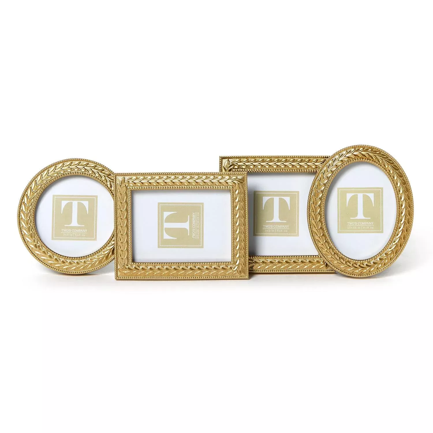 LAUREL WREATH GOLD MINI PICTURE FRAME