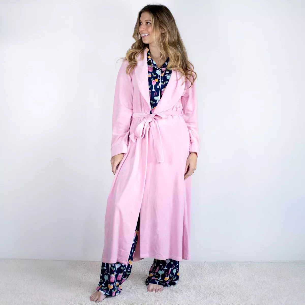 LIGHT PINK CLASSIC HARBIN ROBE