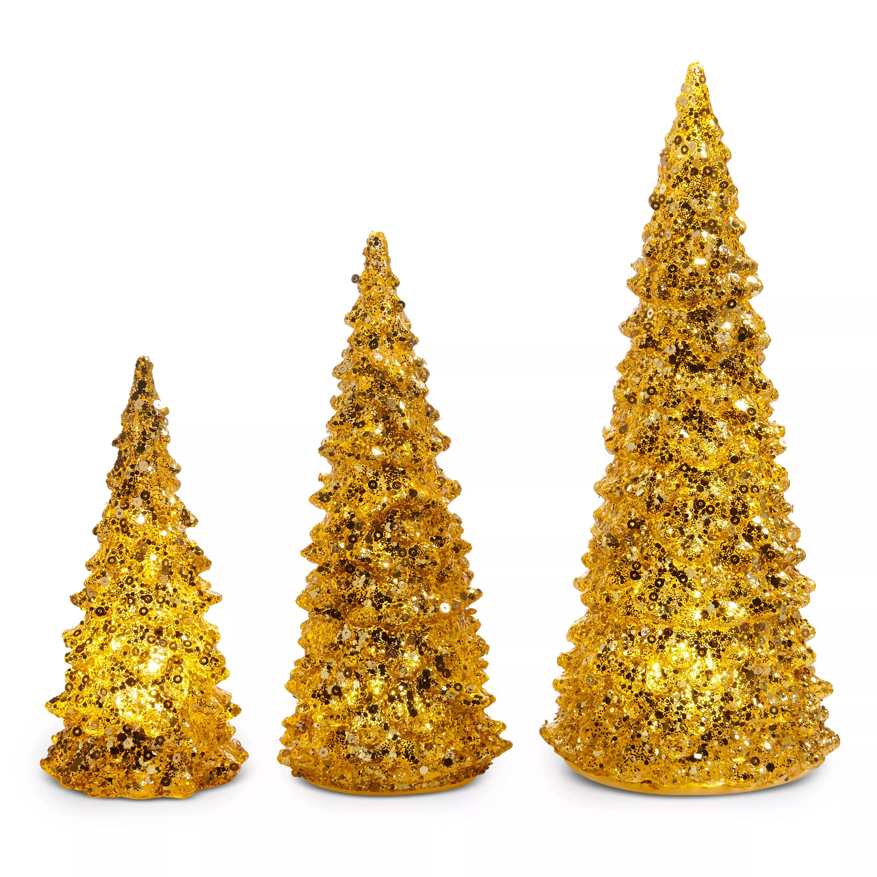 LIGHTED GOLD TREE