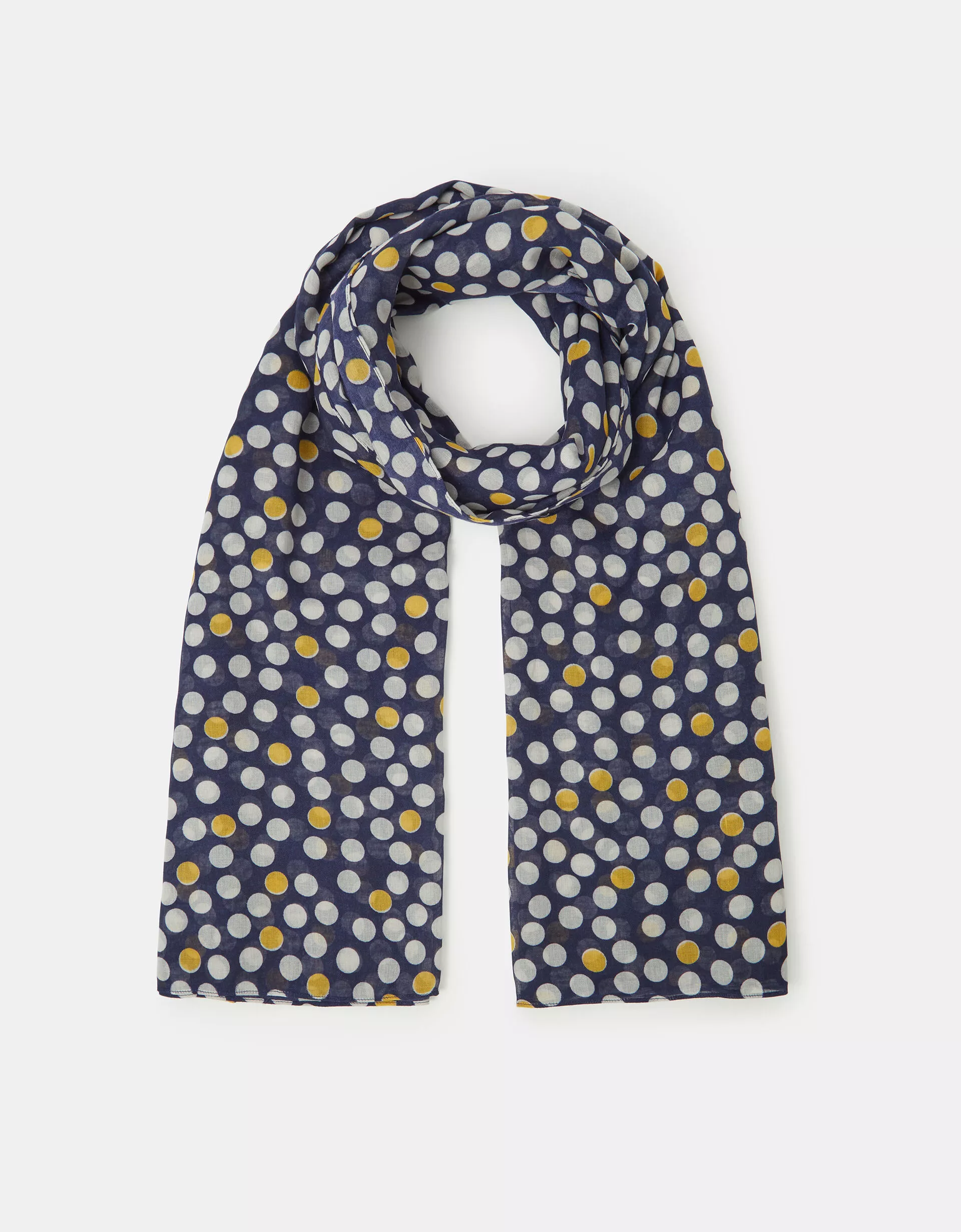 Lightweight Polka Dot Scarf