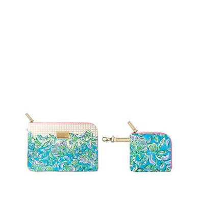 Lilly Pulitzer Chick Magnet Tech Pouch Set