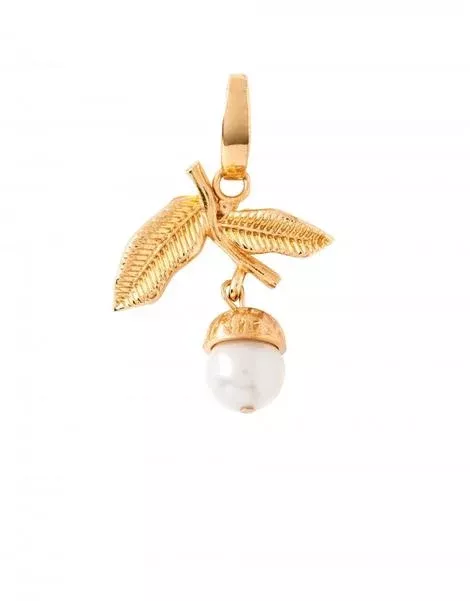 LIVE OAK LEAF CHARM