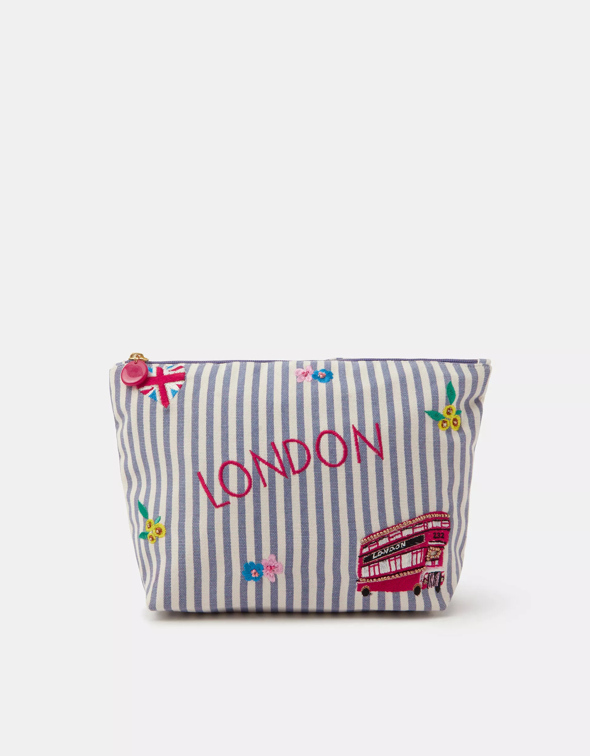 London Stripe Make Up Bag
