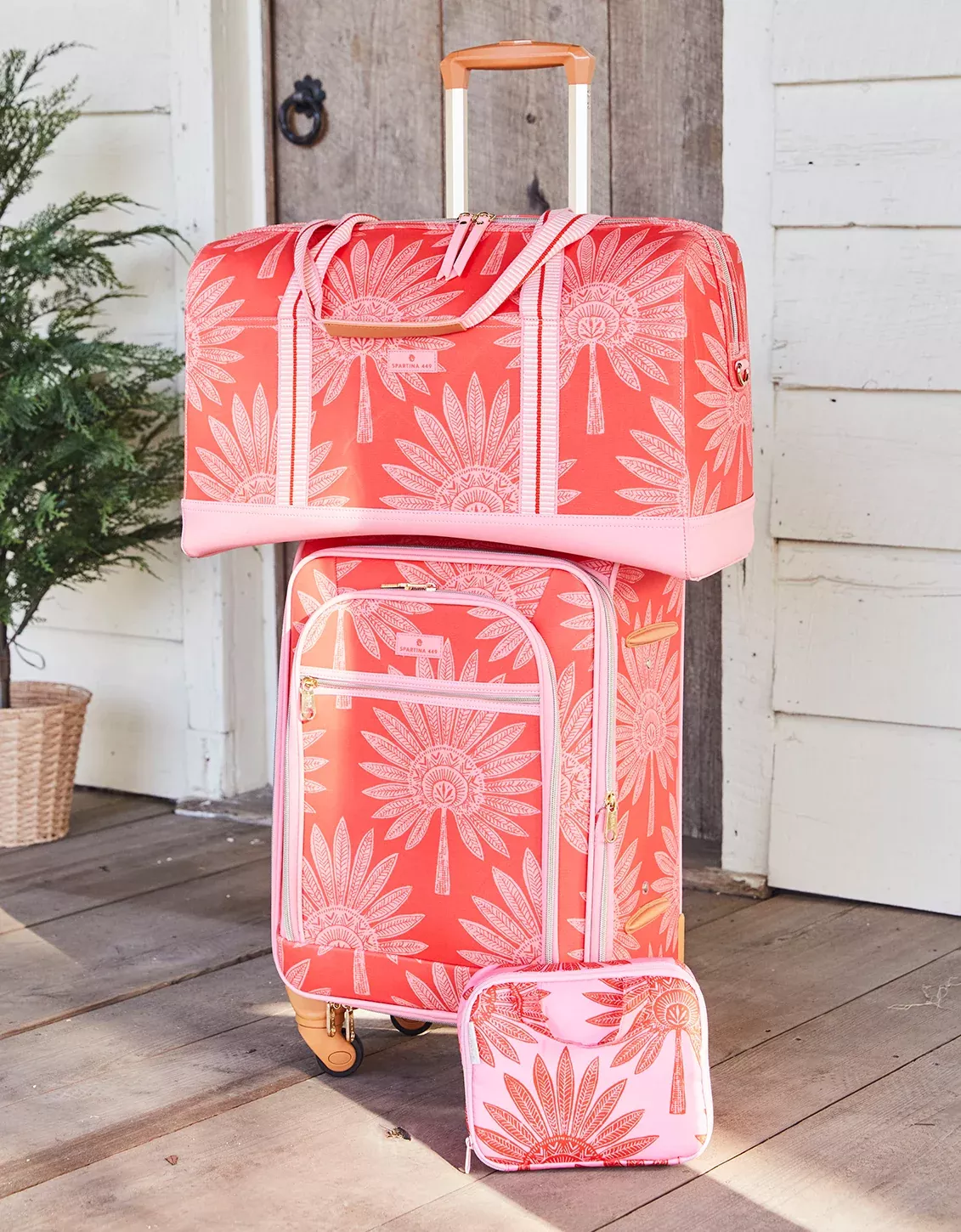 Luggage Set Palmetto Frond