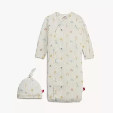 LULLABY SKY PINK MAGNETIC GOWN & HAT SET