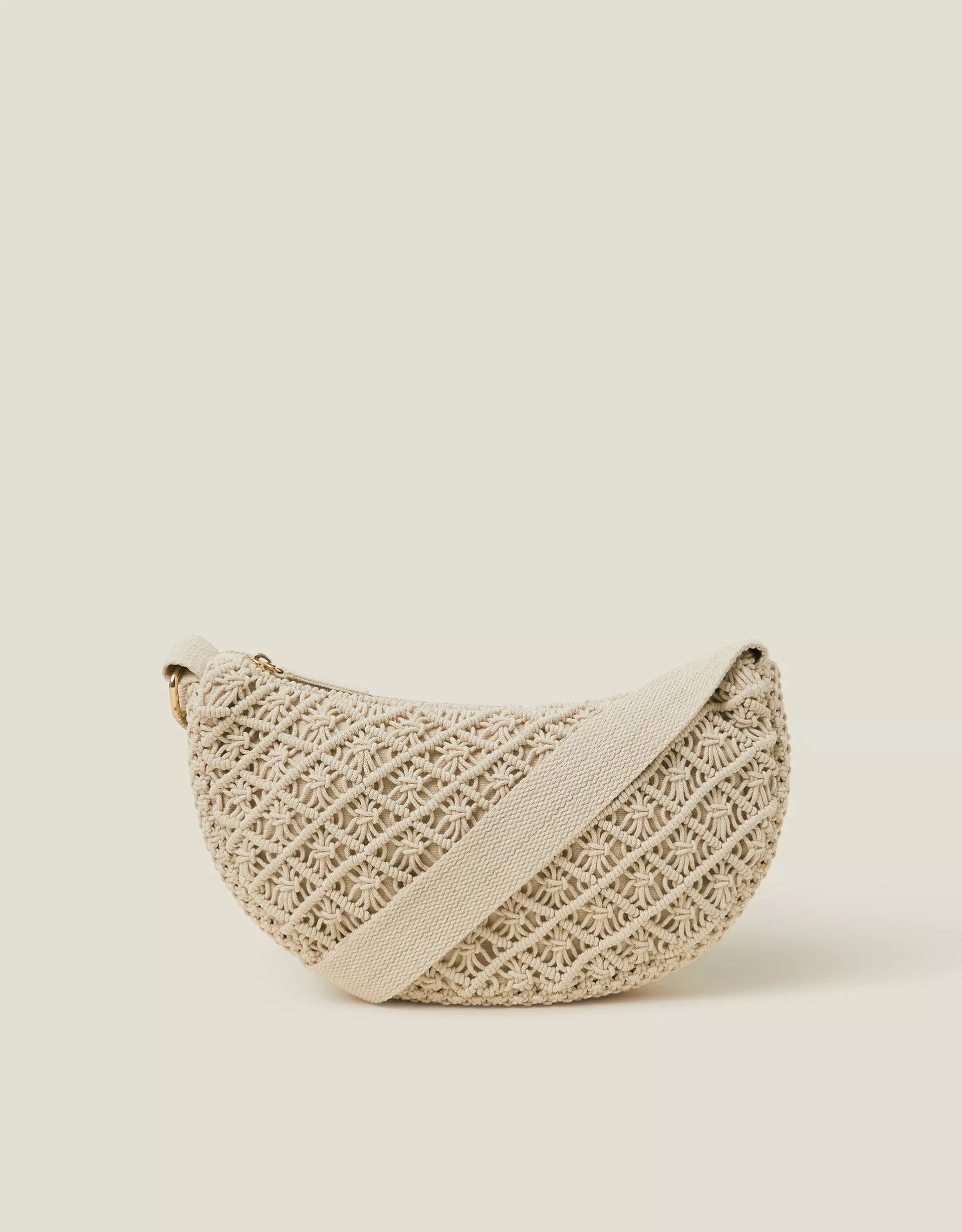 Macrame Sling Cross-Body Bag