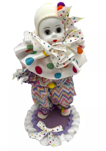 Madame Alexander Bubbles Clown Circus 8" Doll & Stand