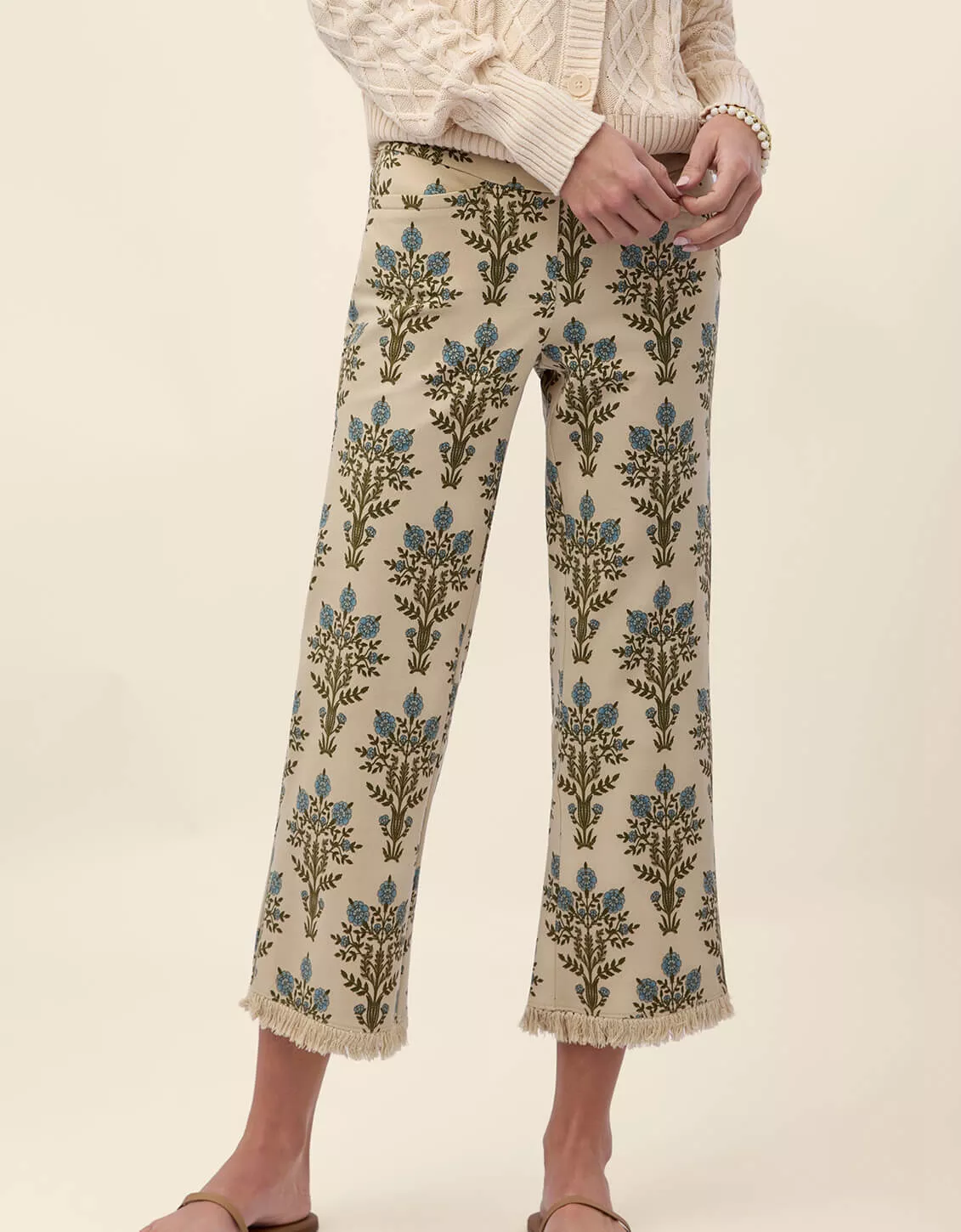 Maren Fringe Pant St. Augustine Blue