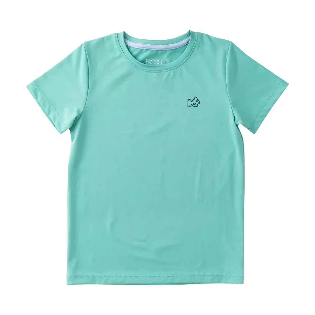 MARINE GREEN KIDS' PRO PERFORMANCE TEE