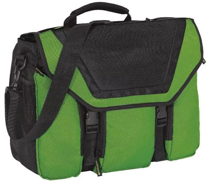 Messenger Bag Briefcase with 17 in Laptop Sleeve