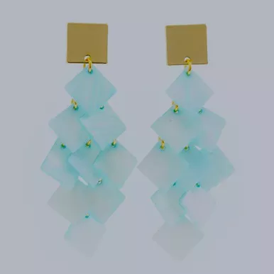 Michelle McDowell Jane Blue Abalone Dangle Earrings