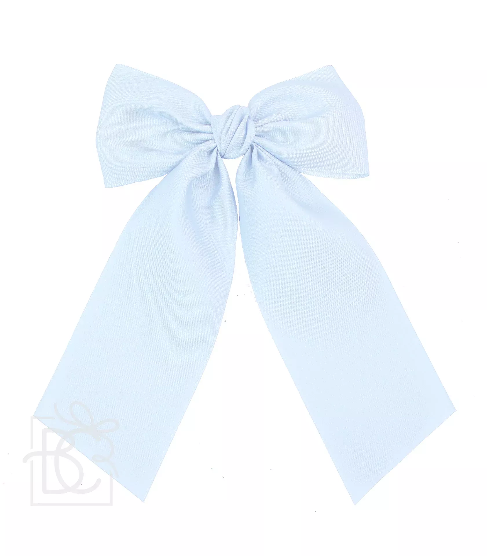 MILLENNIUM BLUE OPAQUE SATIN BOW WITH TAILS