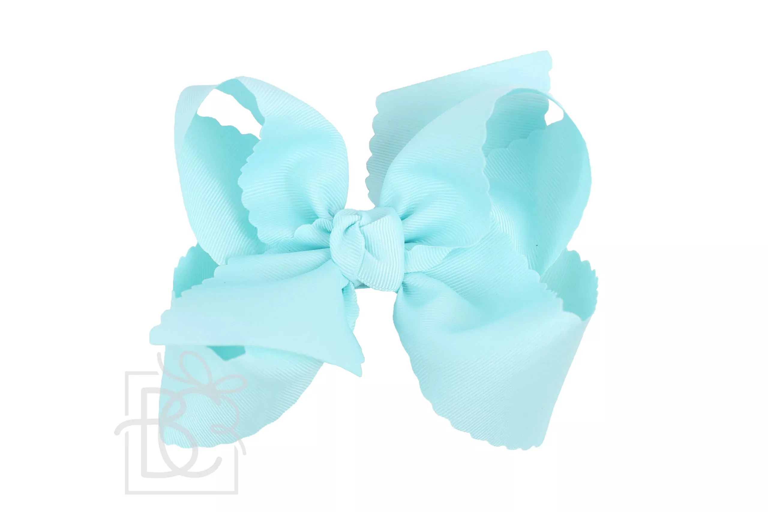 MINERAL ICE SCALLOPED EDGE BOW