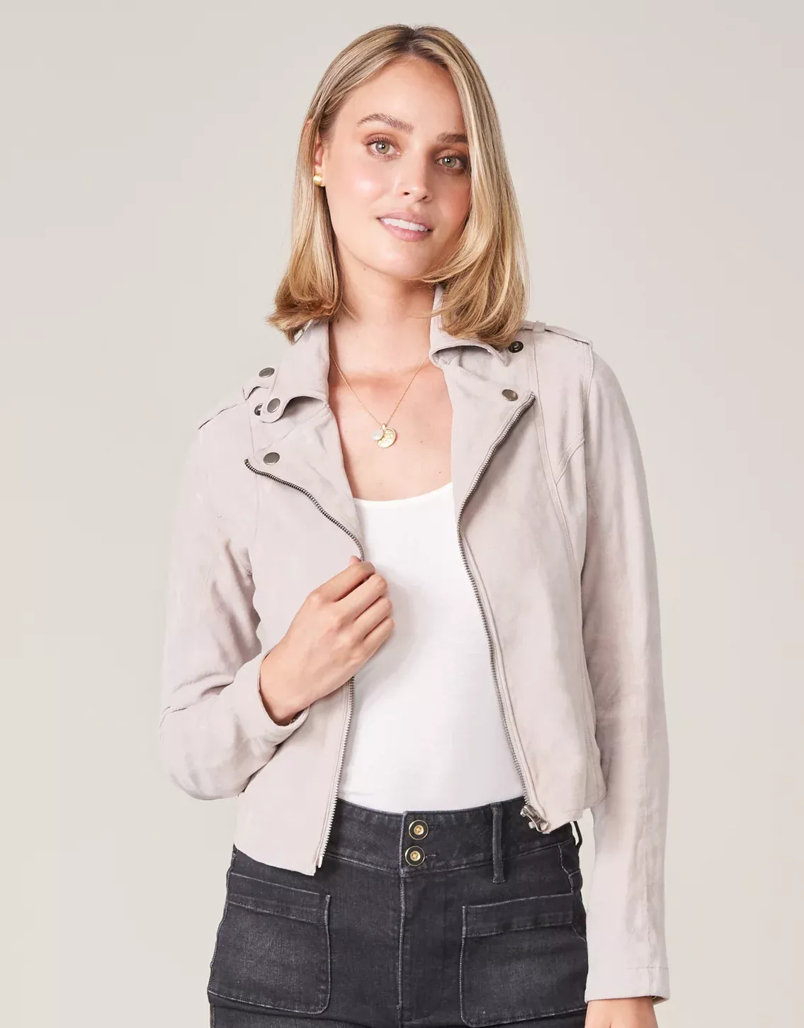 Molly Suede Jacket Sand