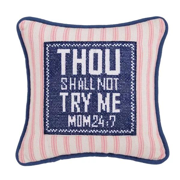 MOM 24-7 NEEDLEPOINT PILLOW