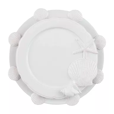 Mud Pie Sea Shell Serving Platter Set of 2