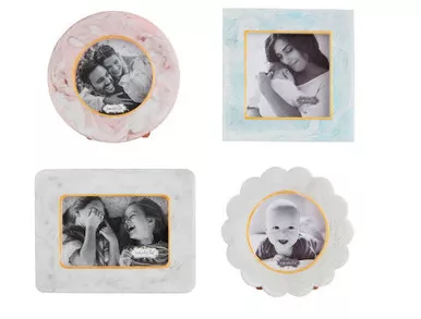 Mudpie Small Marble Resin Picture Frame