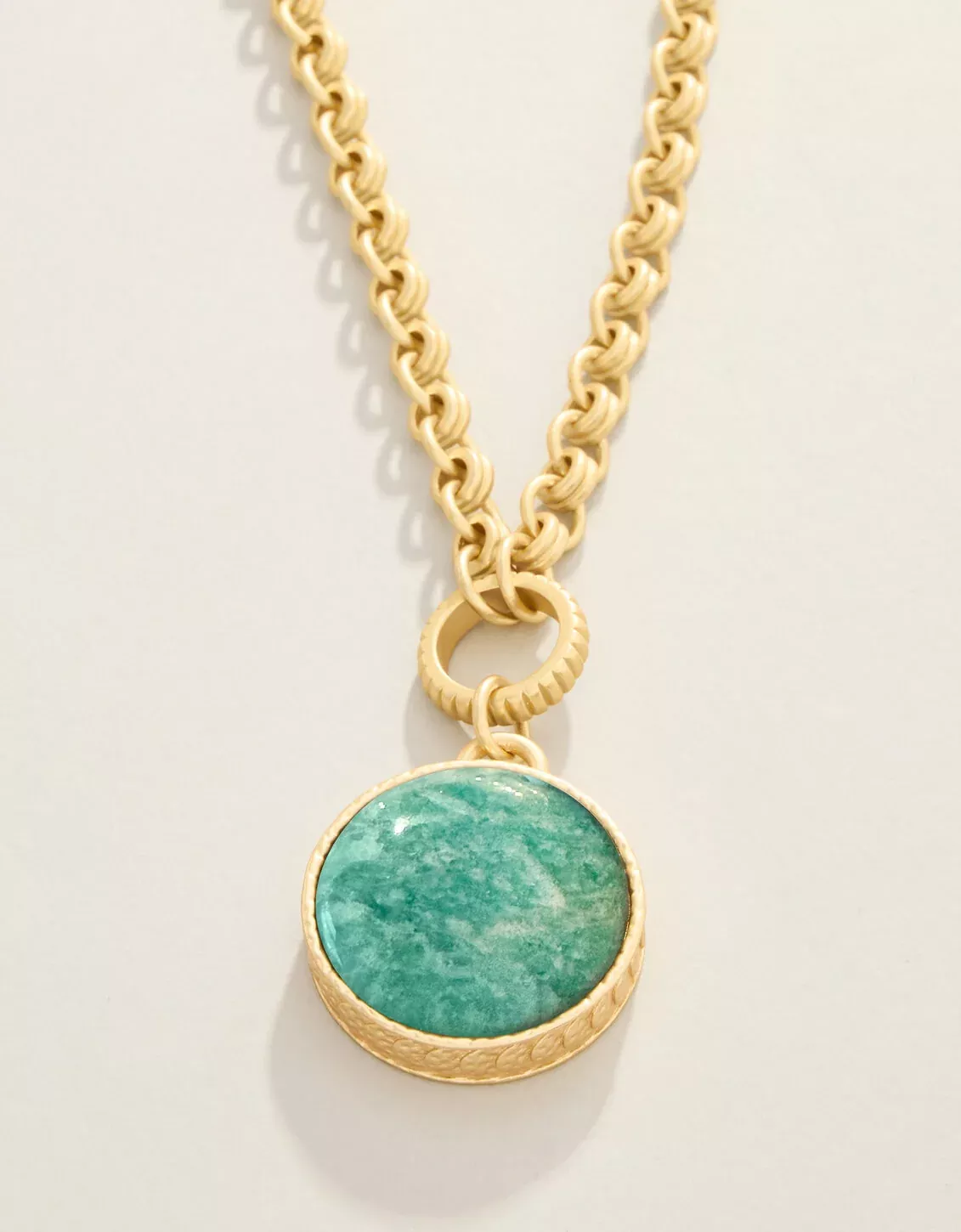 Naia Round Necklace 18" Amazonite