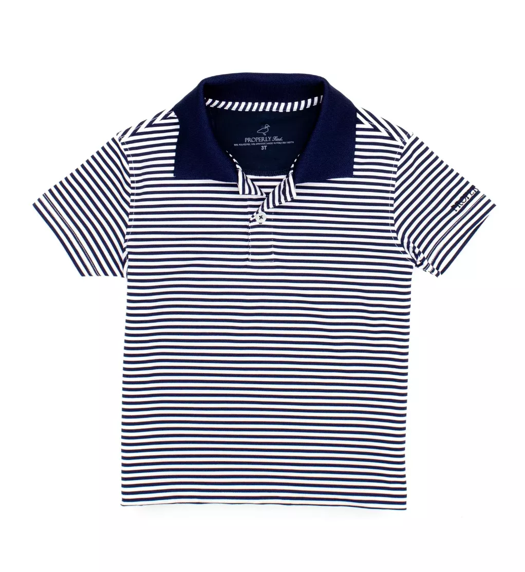 NAVY STRIPE DALLAS POLO