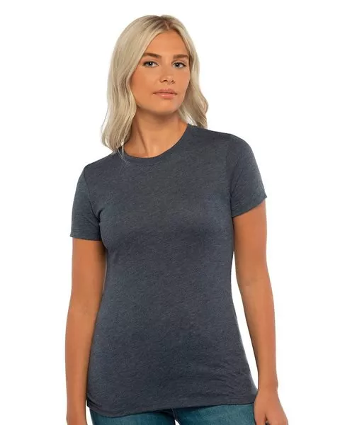 Next Level 6710- Heather White- Next Level™ Ladies' Tri-Blend Crew Tee