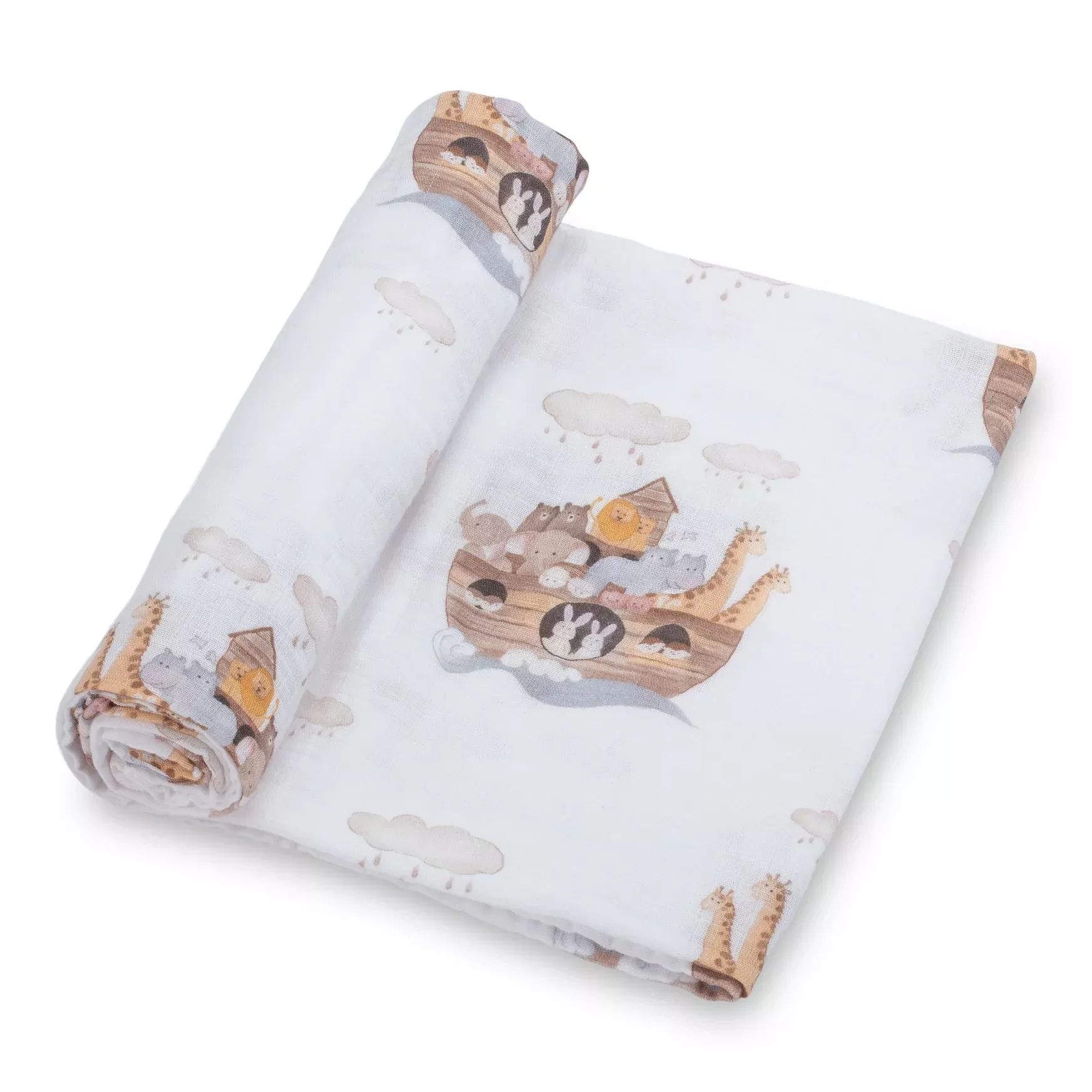 NOAH'S ARK SWADDLE BLANKET