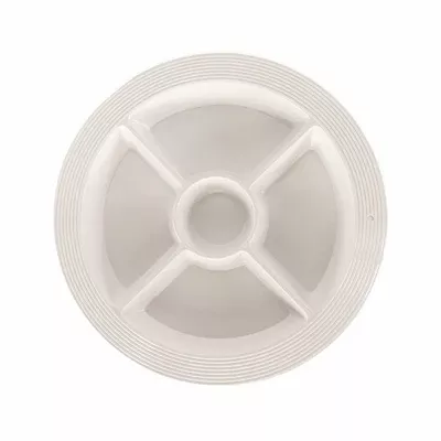 NORA FLEMING MELAMINE PINSTRIPES DIVIDED DISH