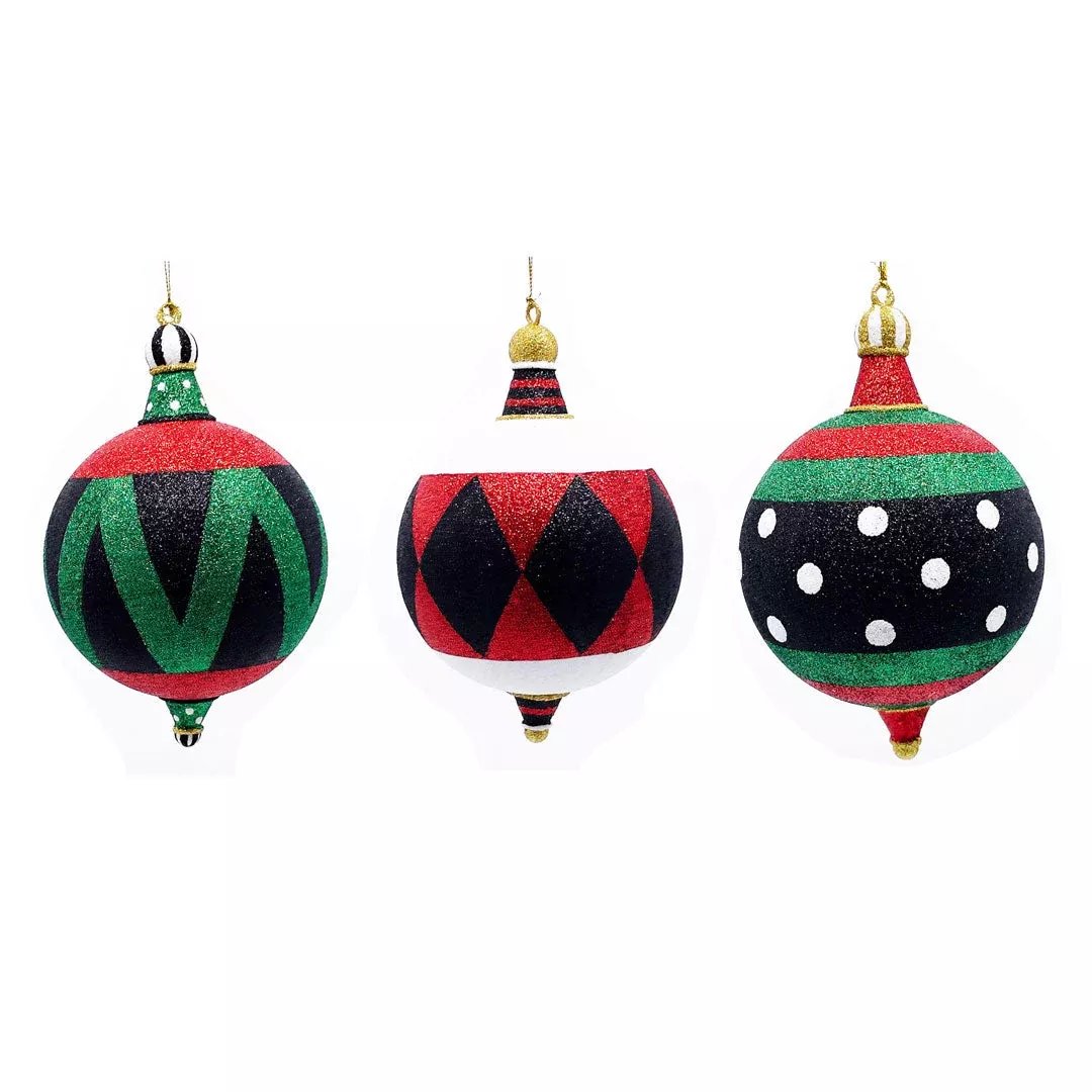 NUTTYCRACKER GLITTERED BALL ORNAMENT