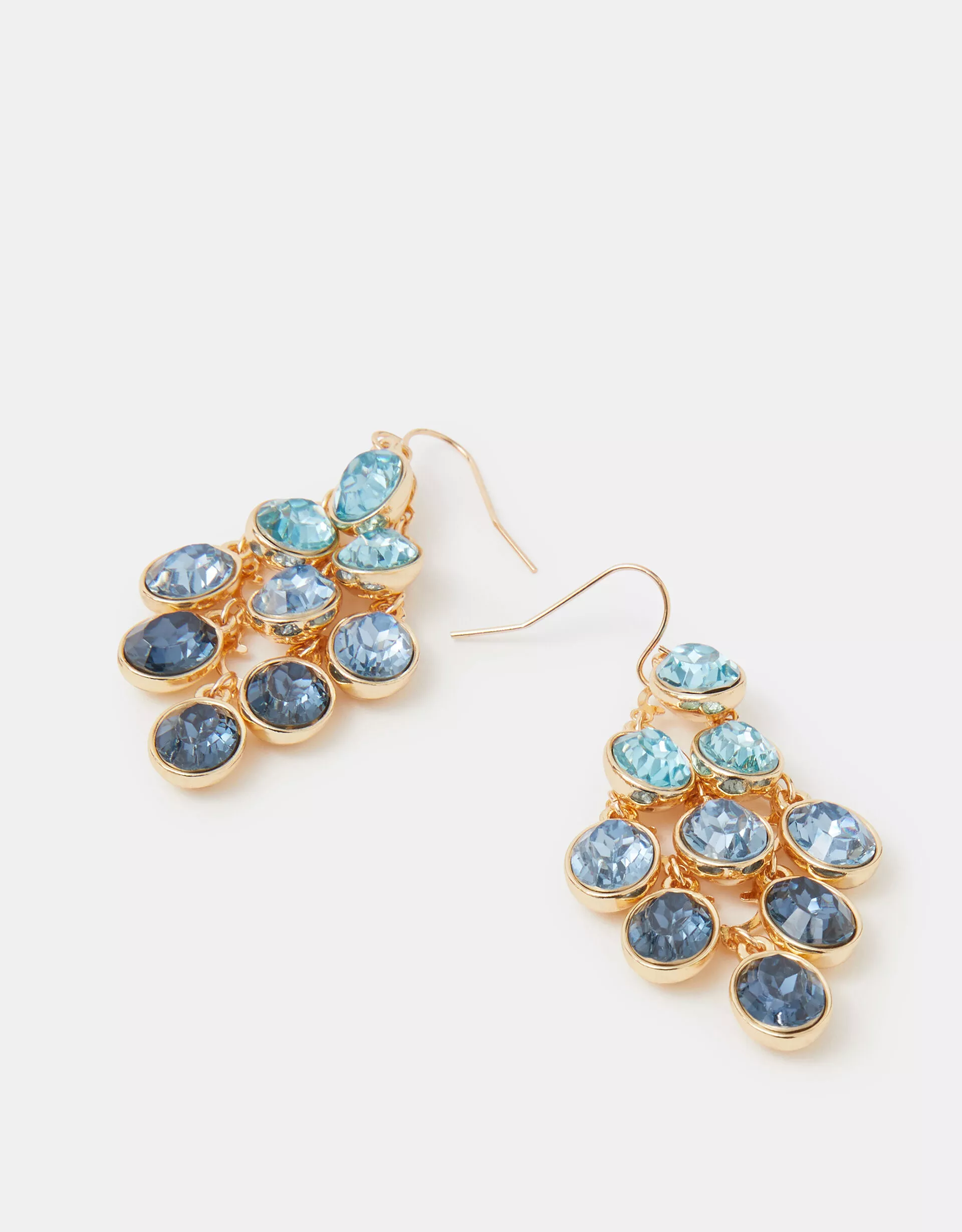 Ombré Cascading Gemstone Drop Earrings