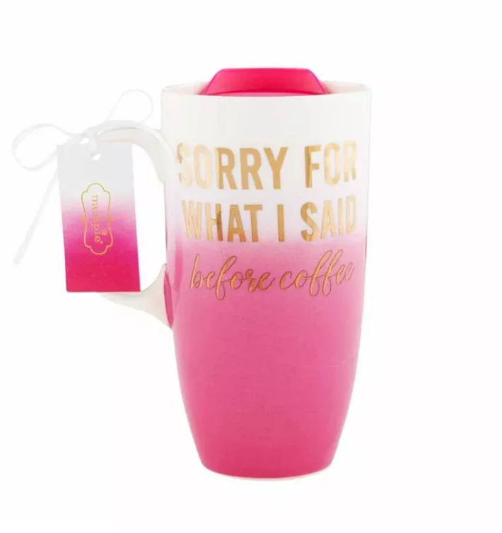 OMBRE TRAVEL MUG , HOT PINK