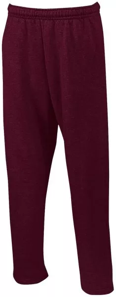 Open Bottom Sweatpants with Pockets- Black- Egotier 974MP