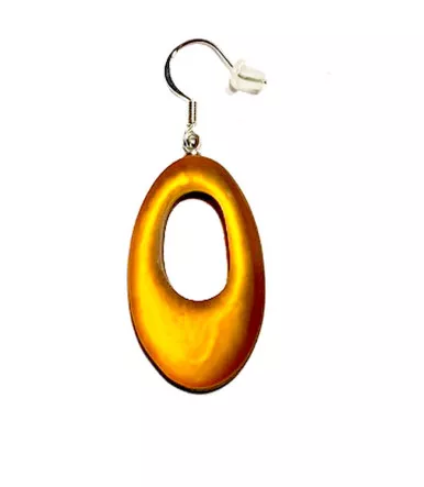 Origin Matte Glow Hollow Nugget Hoop Earrings