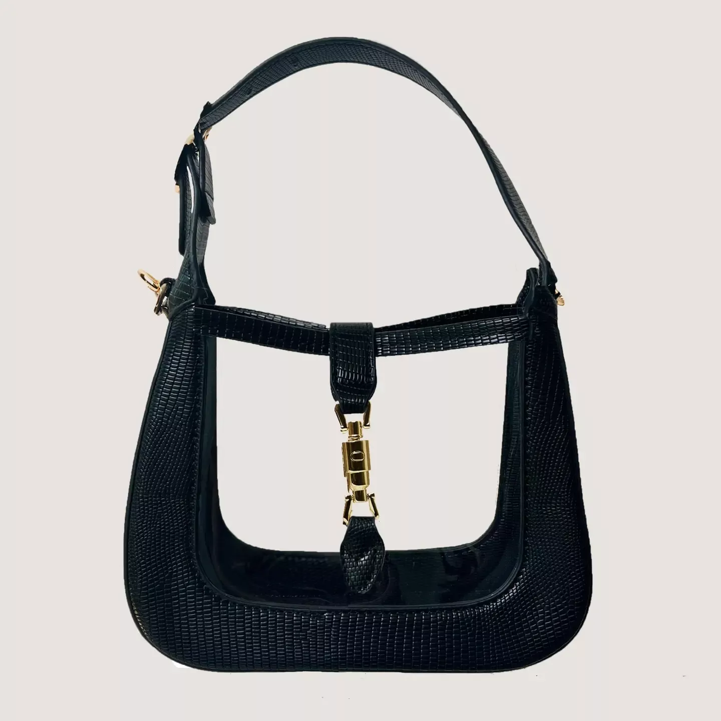 THE PAIGE CLEAR CROSSBODY - BLACK