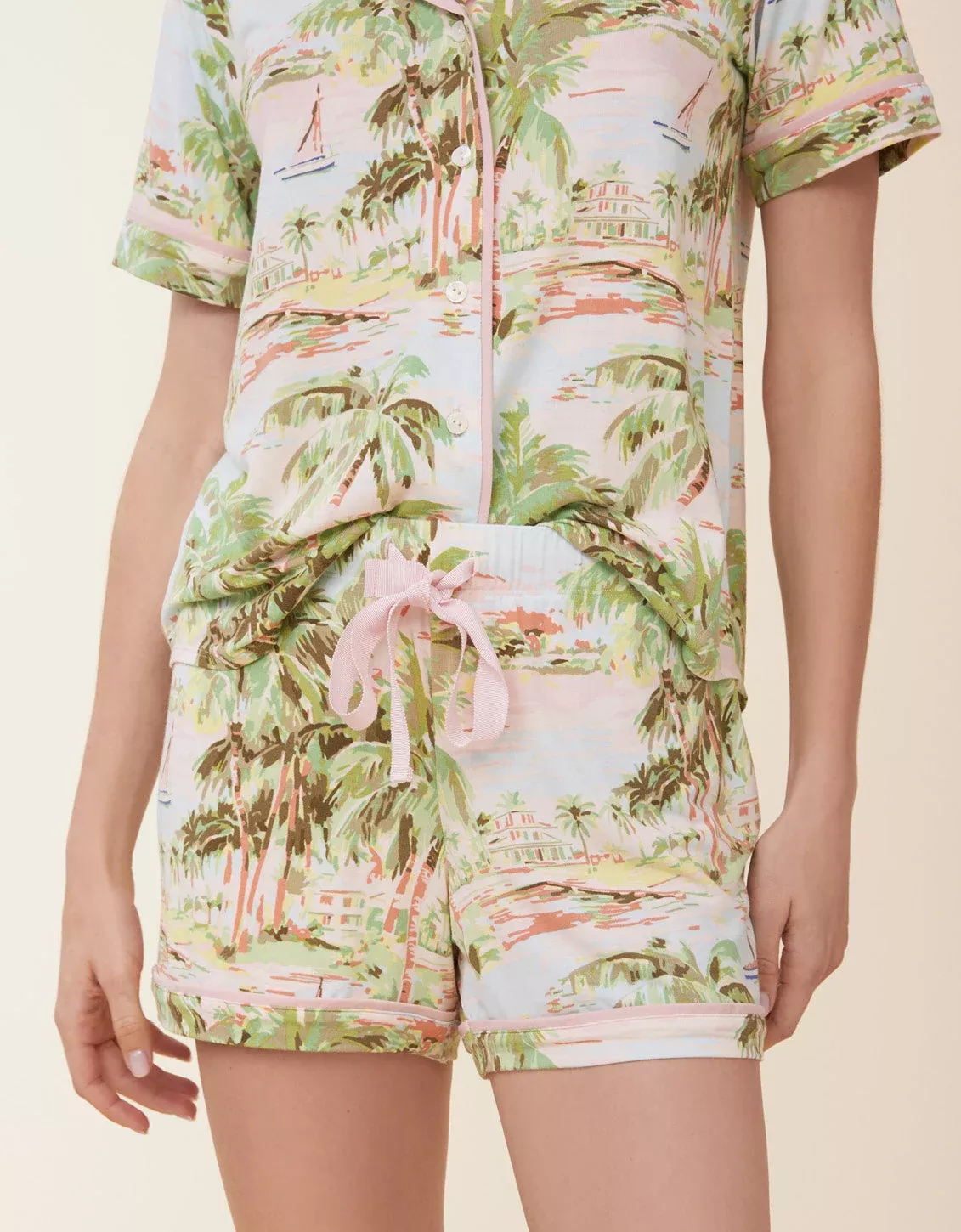 Pajama Short Overboard Coastal Dreams