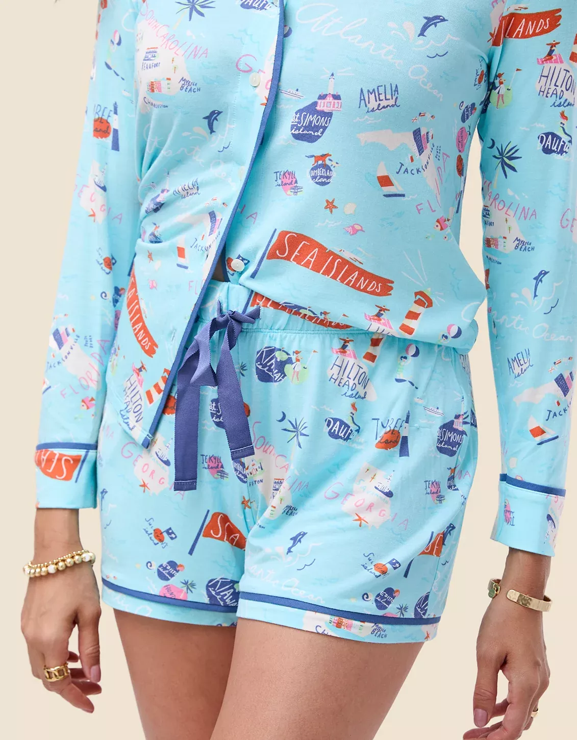 Pajama Short Sea Islands