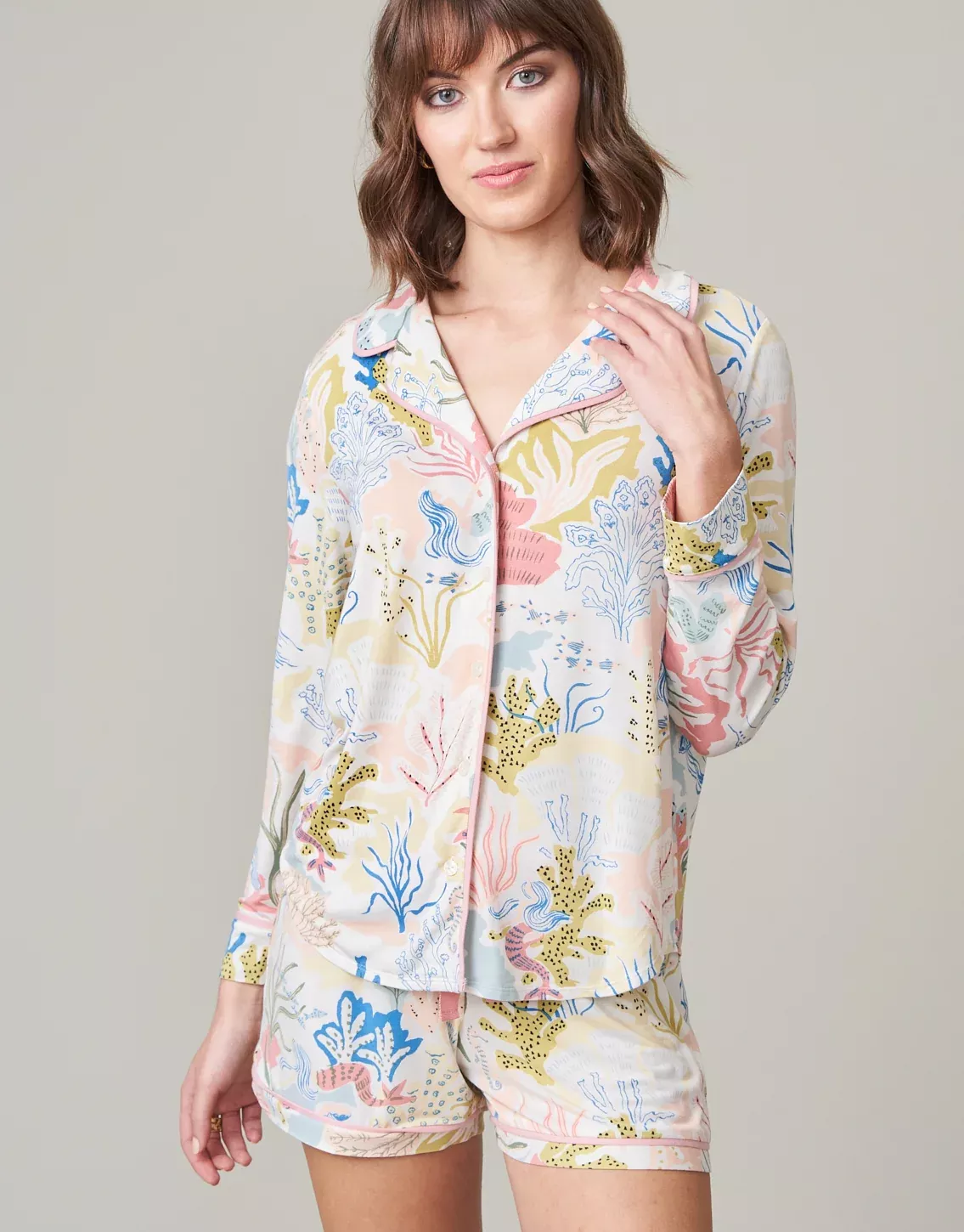Pajama Top Seafoam Mermaids