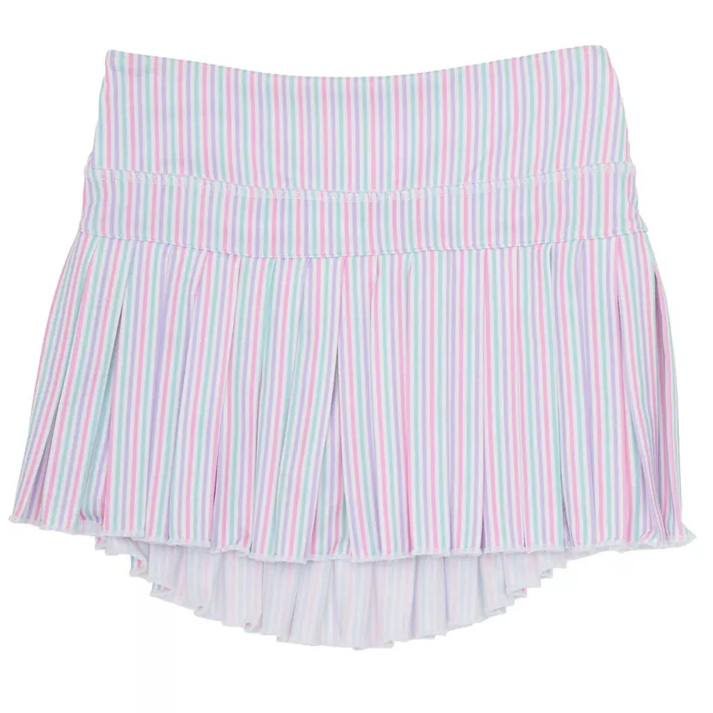 PASTEL STRIPES MINI PLEAT SKORT