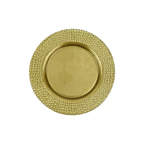 PELLI GLASS GOLD SALAD PLATE