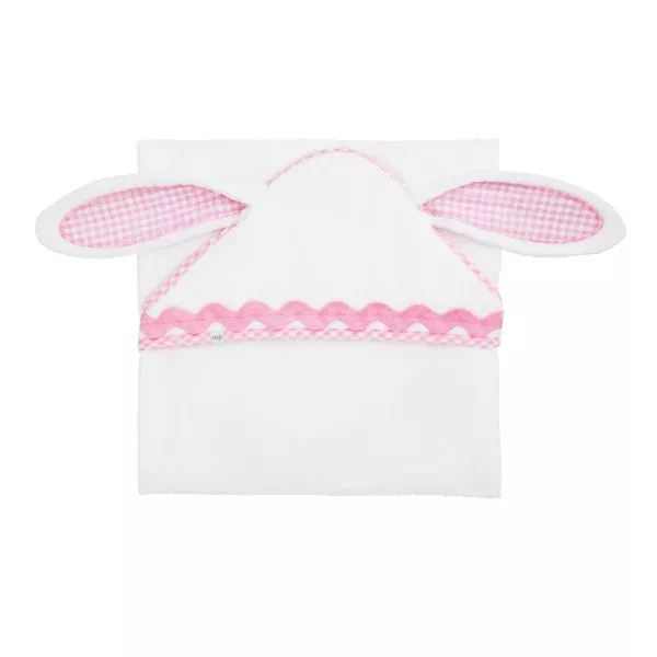PINK BUNNY HOODED TOWEL