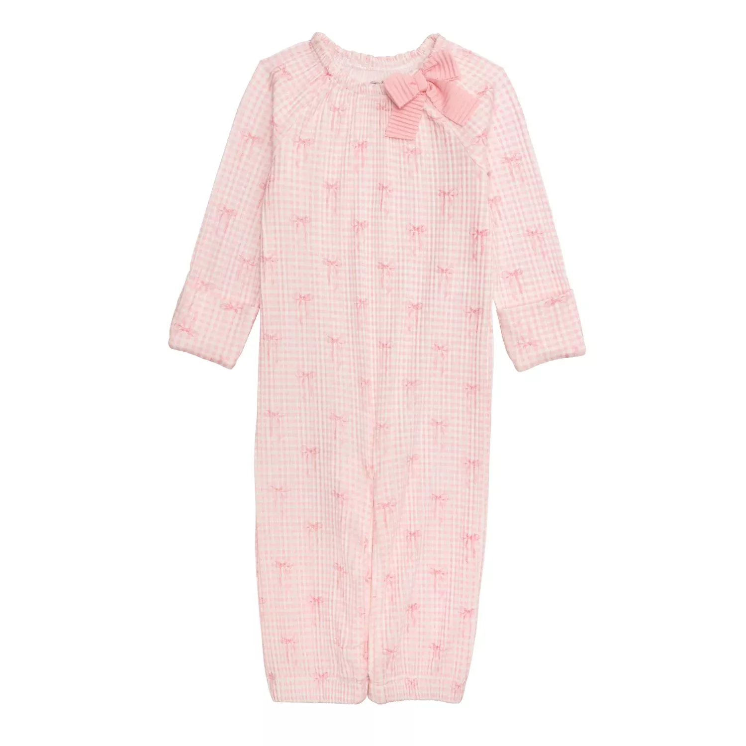 PINK GINGHAM BOW CONVERTER GOWN