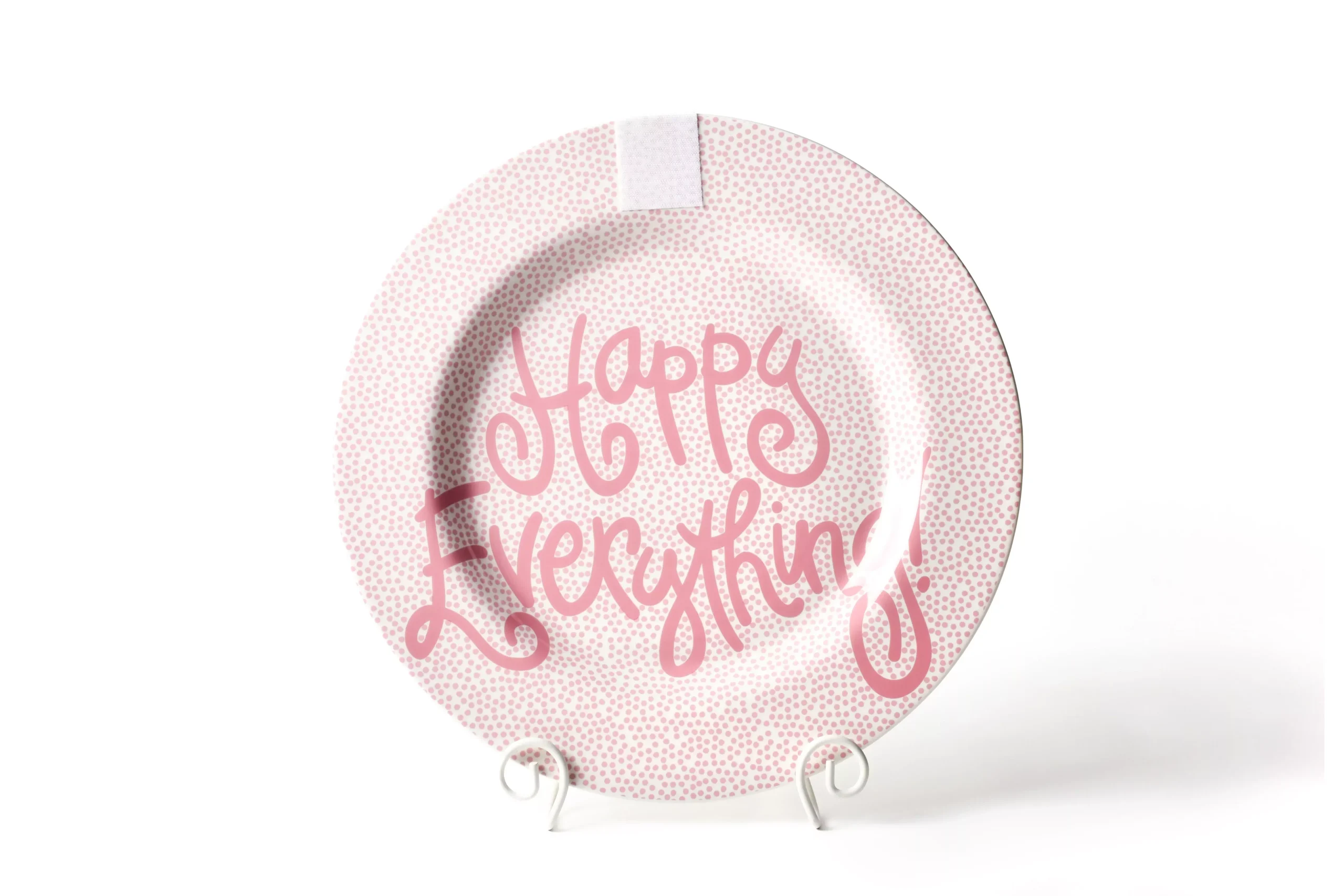 PINK SMALL DOT BIG ROUND PLATTER