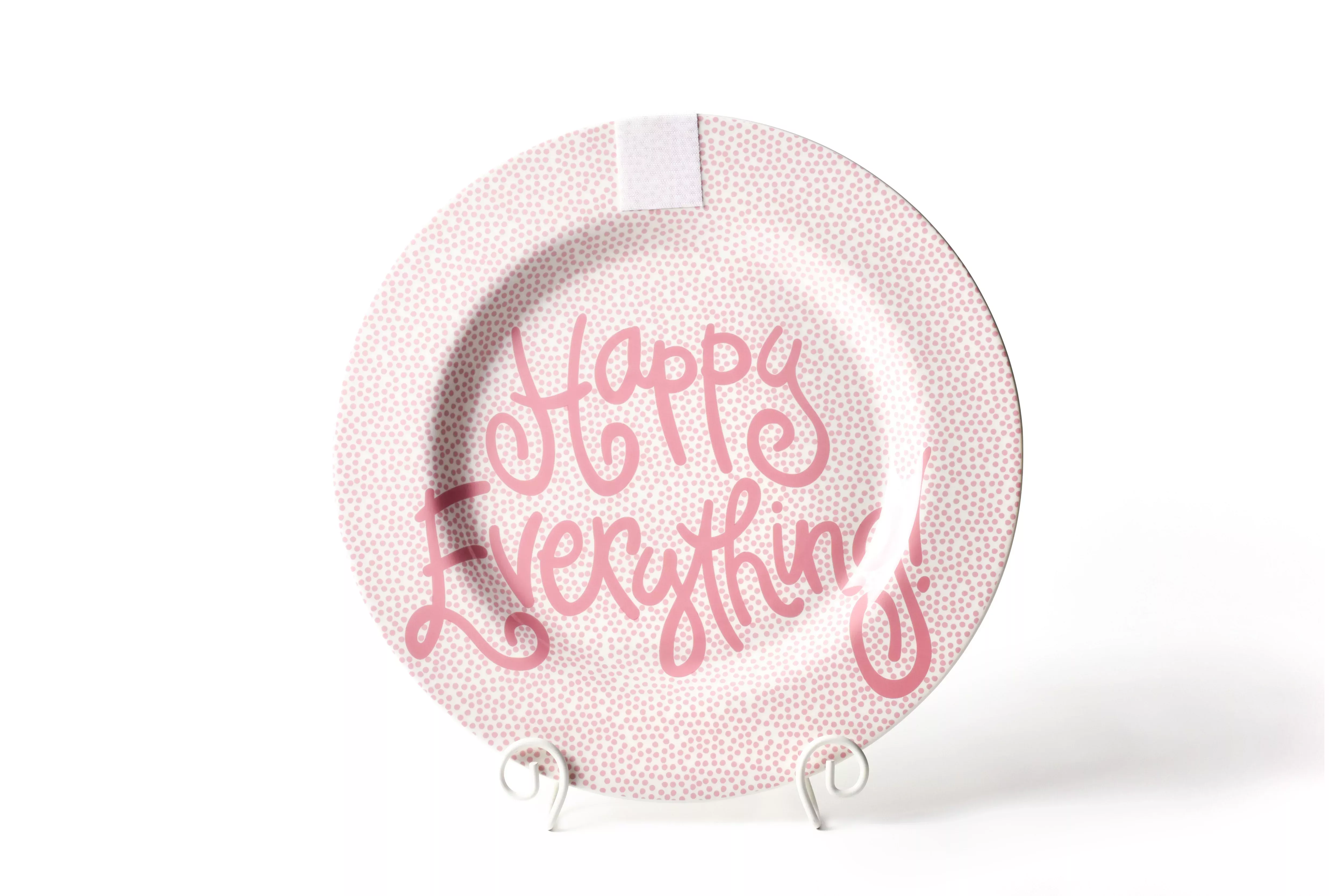 PINK SMALL DOT BIG ROUND PLATTER
