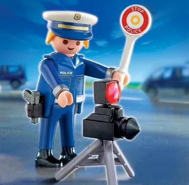 Playmobil Policeman with Radar Play Set