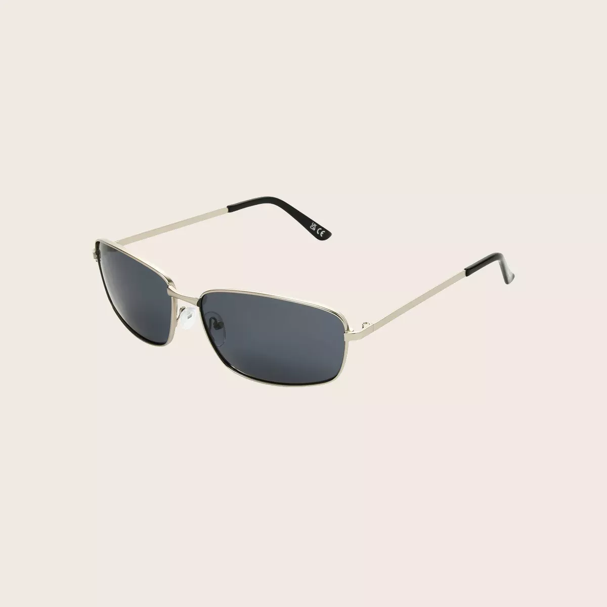 Polarized Silver Metal Small Frame Sunglasses