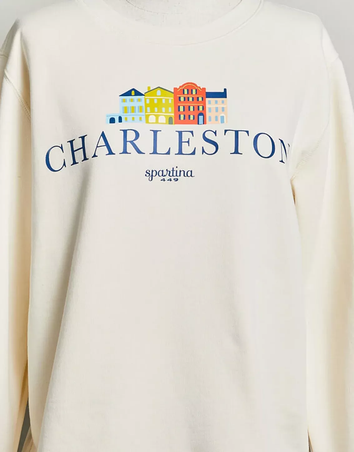 Pullover Charleston Rainbow Row Pearl White