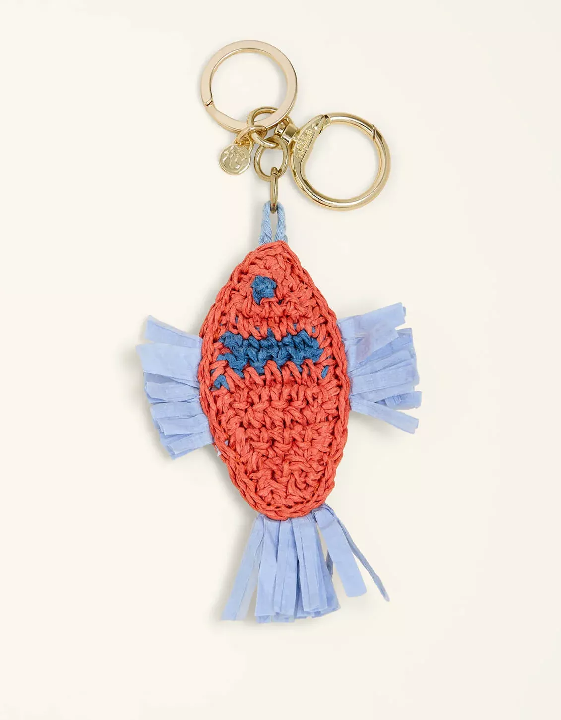 Raffia Fish Bag Charm Flagler Resort Fish