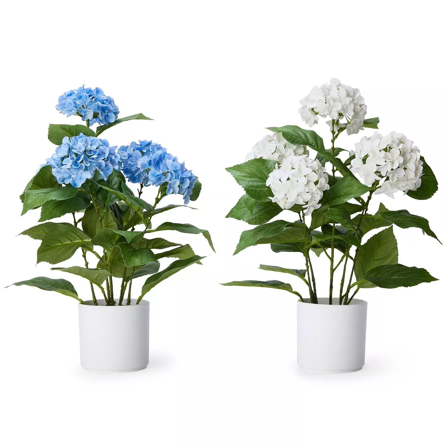 REAL TOUCH FAUX POTTED HYDRANGEA