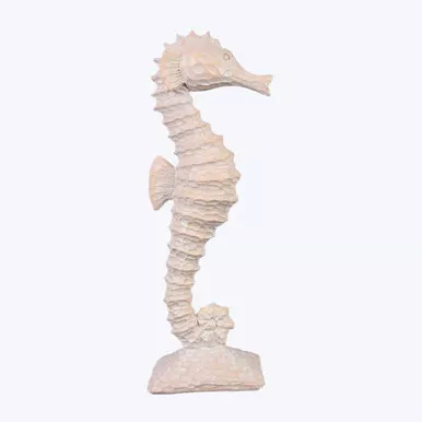 Realistic Peach Seahorse Tabletop Figurine